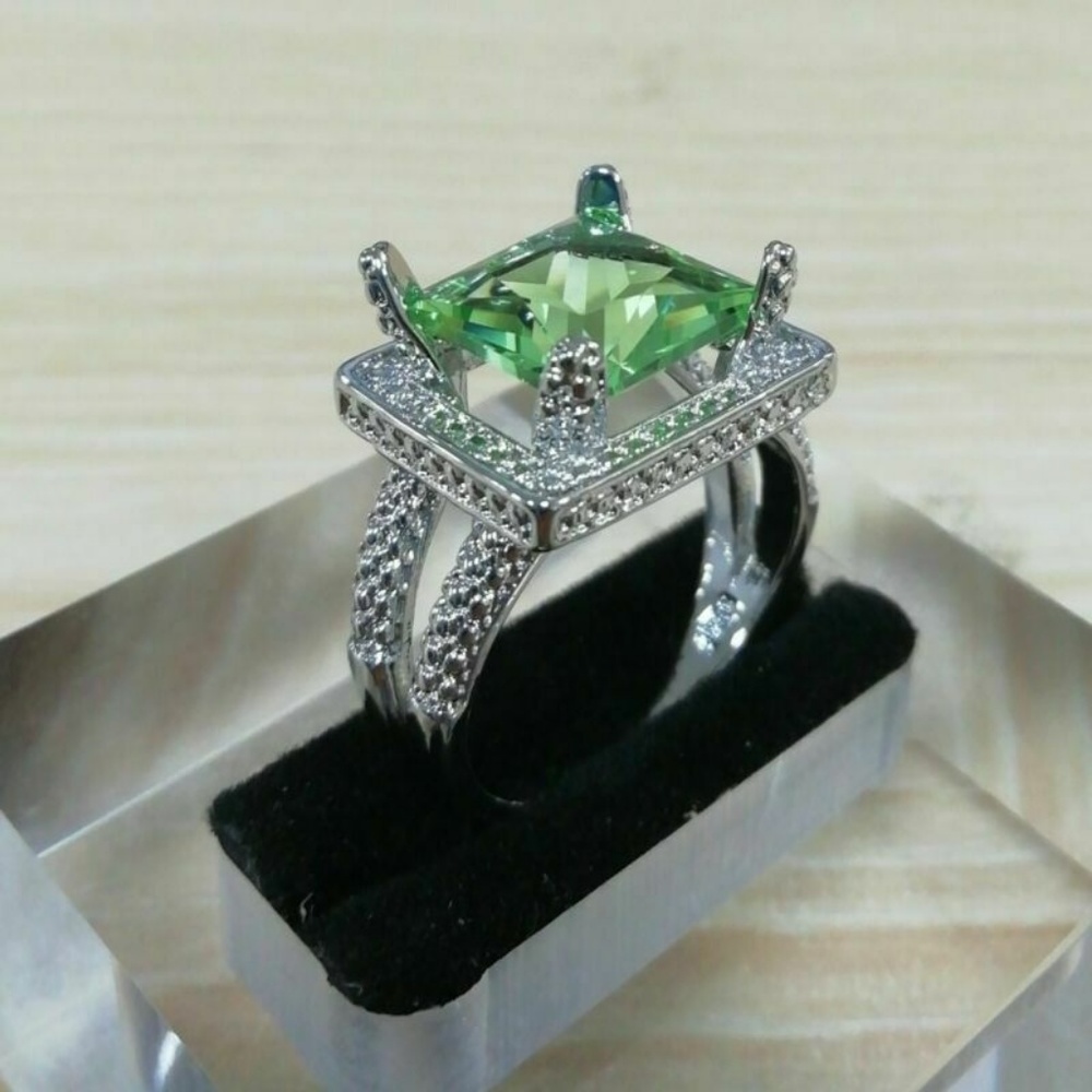 925 Silver Jewelry Women Wedding Engagement Ring - Picture 4 of 6